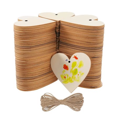 Cuori di Legno​ da Appendere 50 pezzi 10cm ...